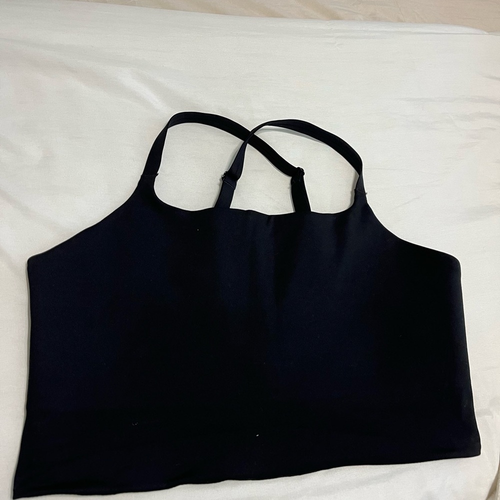 Nike Black Longline Sports Bra, size XL